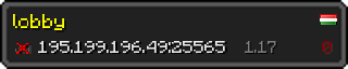 Userbar 320x64 in Minecraft-Stil für den Server 195.199.196.49:25565