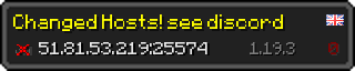 Userbar 320x64 in minecraft style for 51.81.53.219:25574