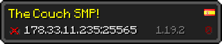 Userbar 320x64 in Minecraft-Stil für den Server 178.33.11.235:25565