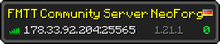 Userbar 320x64 in Minecraft-Stil für den Server 178.33.92.204:25565