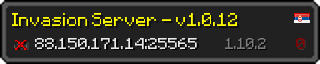 Userbar 320x64 in minecraft style for 88.150.171.14:25565