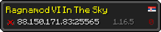 Userbar 320x64 in Minecraft-Stil für den Server 88.150.171.83:25565