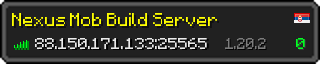 Userbar 320x64 in minecraft style for 88.150.171.133:25565