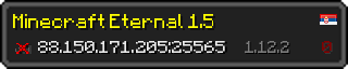 Userbar 320x64 in Minecraft-Stil für den Server 88.150.171.205:25565