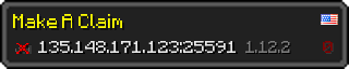 Userbar 320x64 in minecraft style for 135.148.171.123:25591