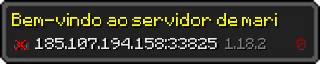 Userbar 320x64 in Minecraft-Stil für den Server 185.107.194.158:33825