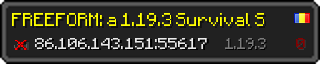 Userbar 320x64 in Minecraft-Stil für den Server 86.106.143.151:55617