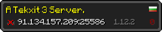 Userbar 320x64 in Minecraft-Stil für den Server 91.134.157.209:25586