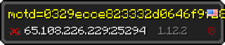 Userbar 320x64 in Minecraft-Stil für den Server 65.108.226.229:25294