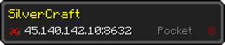 Userbar 320x64 in Minecraft-Stil für den Server 45.140.142.10:8632