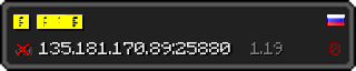 Userbar 320x64 in minecraft style for 135.181.170.89:25880