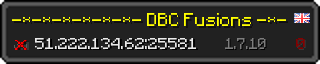 Userbar 320x64 in Minecraft-Stil für den Server 51.222.134.62:25581