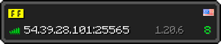 Userbar 320x64 in minecraft style for 54.39.28.101:25565