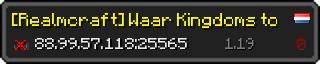 Userbar 320x64 in Minecraft-Stil für den Server 88.99.57.118:25565