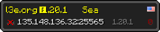 Userbar 320x64 in minecraft style for 135.148.136.32:25565