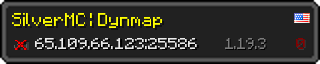 Userbar 320x64 in Minecraft-Stil für den Server 65.109.66.123:25586