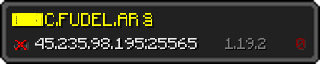 Юзербар 320x64 у стилі майнкрафт для сервера 45.235.98.195:25565