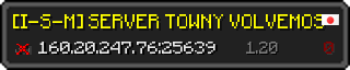 Userbar 320x64 in Minecraft-Stil für den Server 160.20.247.76:25639