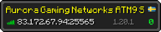 Userbar 320x64 in Minecraft-Stil für den Server 83.172.67.94:25565