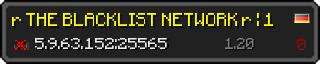 Userbar 320x64 in Minecraft-Stil für den Server 5.9.63.152:25565