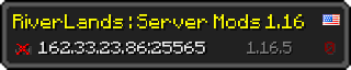 Userbar 320x64 in minecraft style for 162.33.23.86:25565