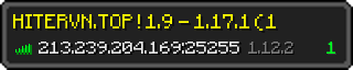 Userbar 320x64 in minecraft style for 213.239.204.169:25255