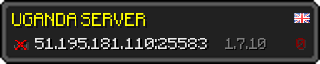 Userbar 320x64 in Minecraft-Stil für den Server 51.195.181.110:25583