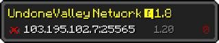 Userbar 320x64 in minecraft style for 103.195.102.7:25565