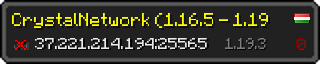 Userbar 320x64 in Minecraft-Stil für den Server 37.221.214.194:25565