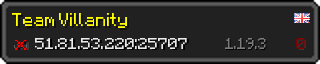 Userbar 320x64 in minecraft style for 51.81.53.220:25707