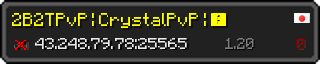 Userbar 320x64 in minecraft style for 43.248.79.78:25565