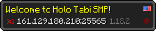 Userbar 320x64 in minecraft style for 161.129.180.210:25565