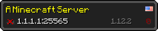 Userbar 320x64 in minecraft style for 1.1.1.1:25565