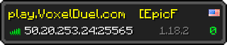 Userbar 320x64 in Minecraft-Stil für den Server 50.20.253.24:25565