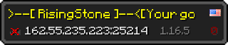 Userbar 320x64 in minecraft style for 162.55.235.223:25214