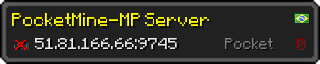 Userbar 320x64 in minecraft style for 51.81.166.66:9745