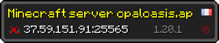 Userbar 320x64 in minecraft style for 37.59.151.91:25565