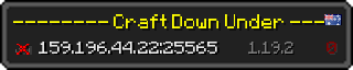 Userbar 320x64 in Minecraft-Stil für den Server 159.196.44.22:25565