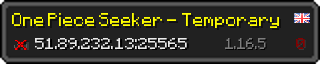 Userbar 320x64 in minecraft style for 51.89.232.13:25565