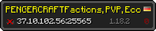 Userbar 320x64 in Minecraft-Stil für den Server 37.10.102.56:25565
