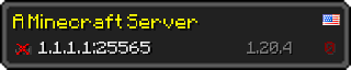 Userbar 320x64 in minecraft style for 1.1.1.1:25565