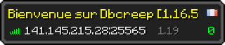 Userbar 320x64 in minecraft style for 141.145.215.28:25565