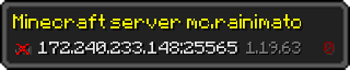 Userbar 320x64 in minecraft style for 172.240.233.148:25565