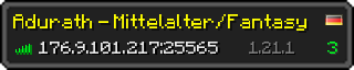 Userbar 320x64 in minecraft style for 176.9.101.217:25565