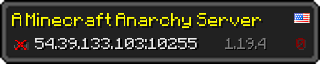 Userbar 320x64 in Minecraft-Stil für den Server 54.39.133.103:10255