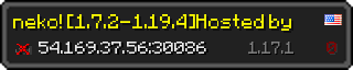 Userbar 320x64 in Minecraft-Stil für den Server 54.169.37.56:30086