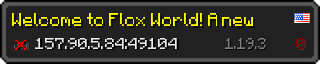 Userbar 320x64 in Minecraft-Stil für den Server 157.90.5.84:49104