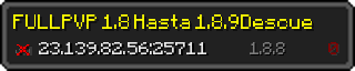 Userbar 320x64 in Minecraft-Stil für den Server 23.139.82.56:25711