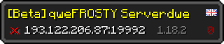 Userbar 320x64 in minecraft style for 193.122.206.87:19992