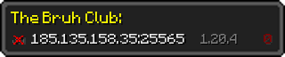 Userbar 320x64 in minecraft style for 185.135.158.35:25565